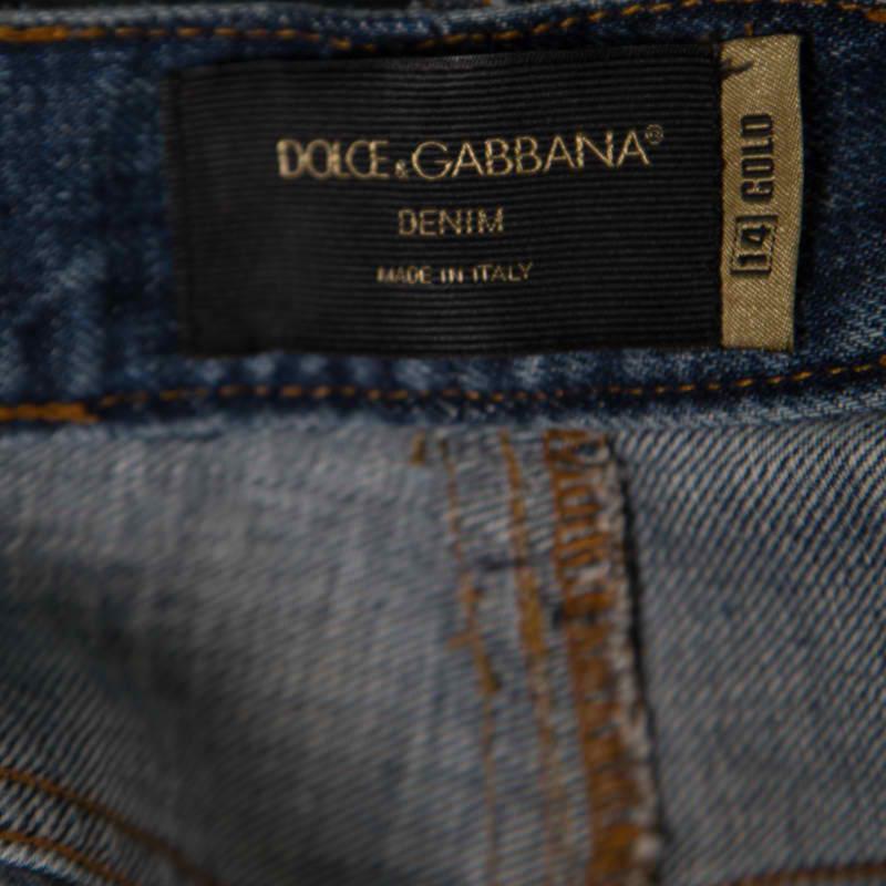 dolce gabbana 14 gold jeans