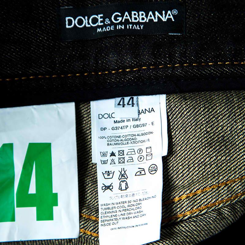 dolce and gabbana 2000s zip fastening jeans