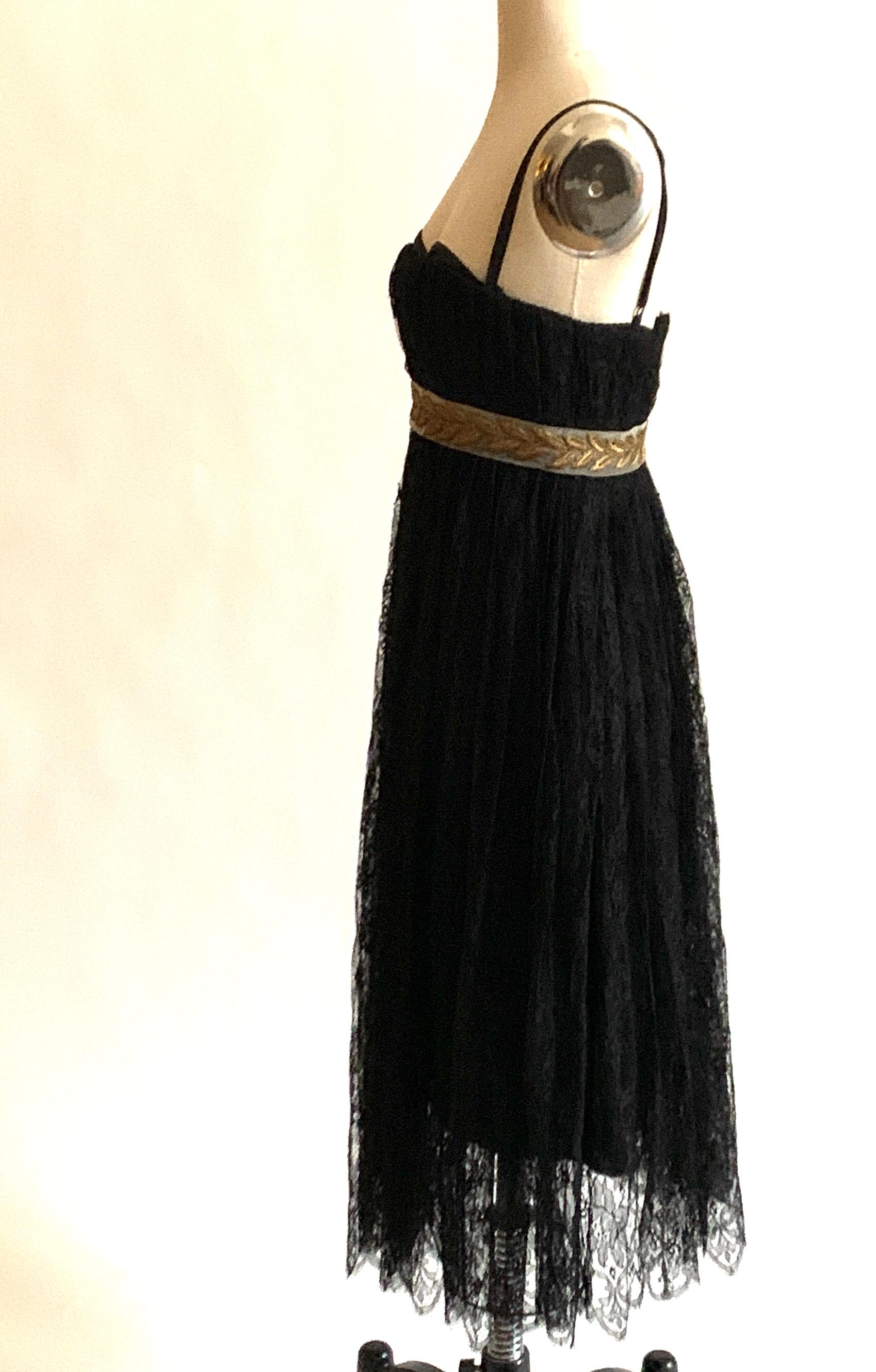 d&g black lace dress