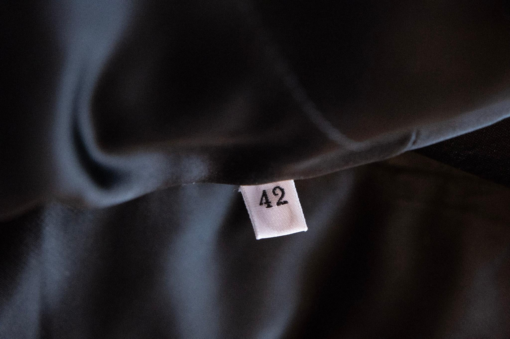 DOLCE & GABBANA, Black Sheath Midi Dress, Quarter Length Sleeves and Scoop Neck For Sale 6