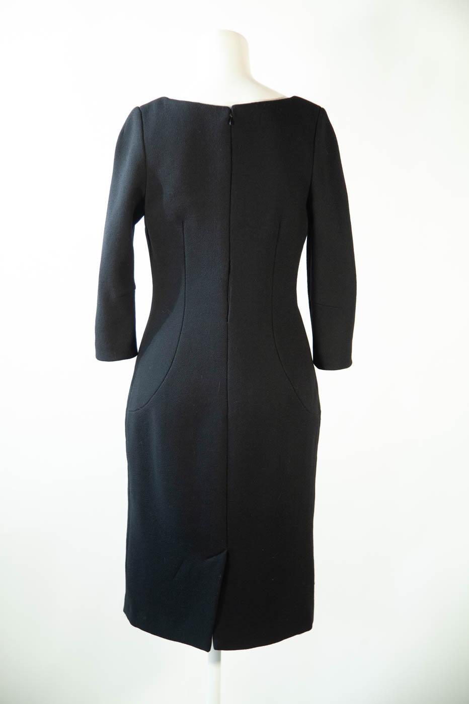 Dolce and Gabbana black dress In Excellent Condition For Sale In Kingston, NY