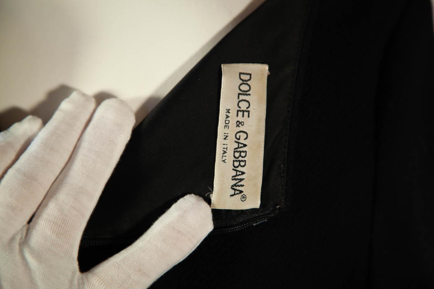 Schwarzes Kleid von Dolce und Gabbana im Angebot 2