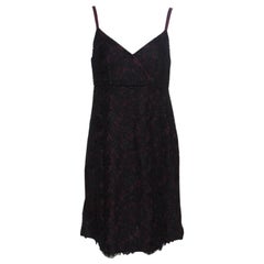 Dolce and Gabbana Black Floral Lace Sleeveless Dress M