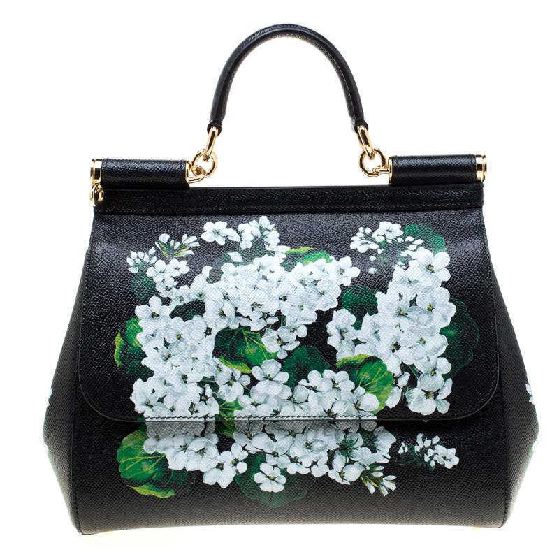 Whether it is a casual evening or a night out with your friends, Miss Sicily bag is a splendid pick for any occasion. This beautiful black bag beautifully embodies the spirit of extravagance and feminity that the Italian luxury brand carries having