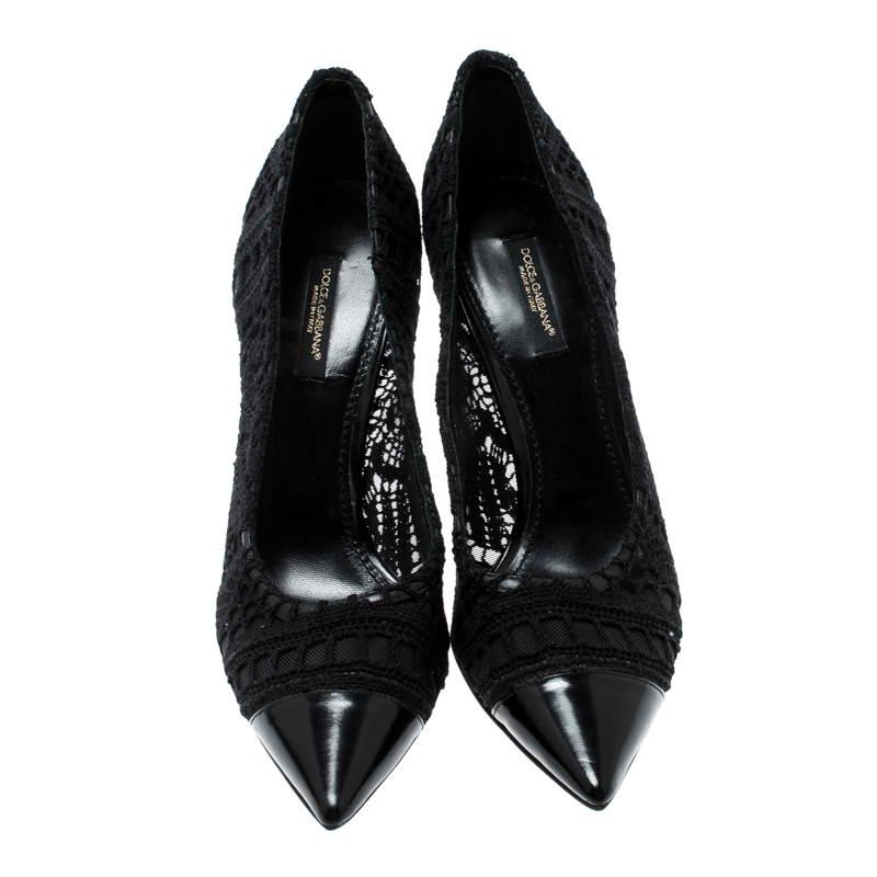 lacy black heels