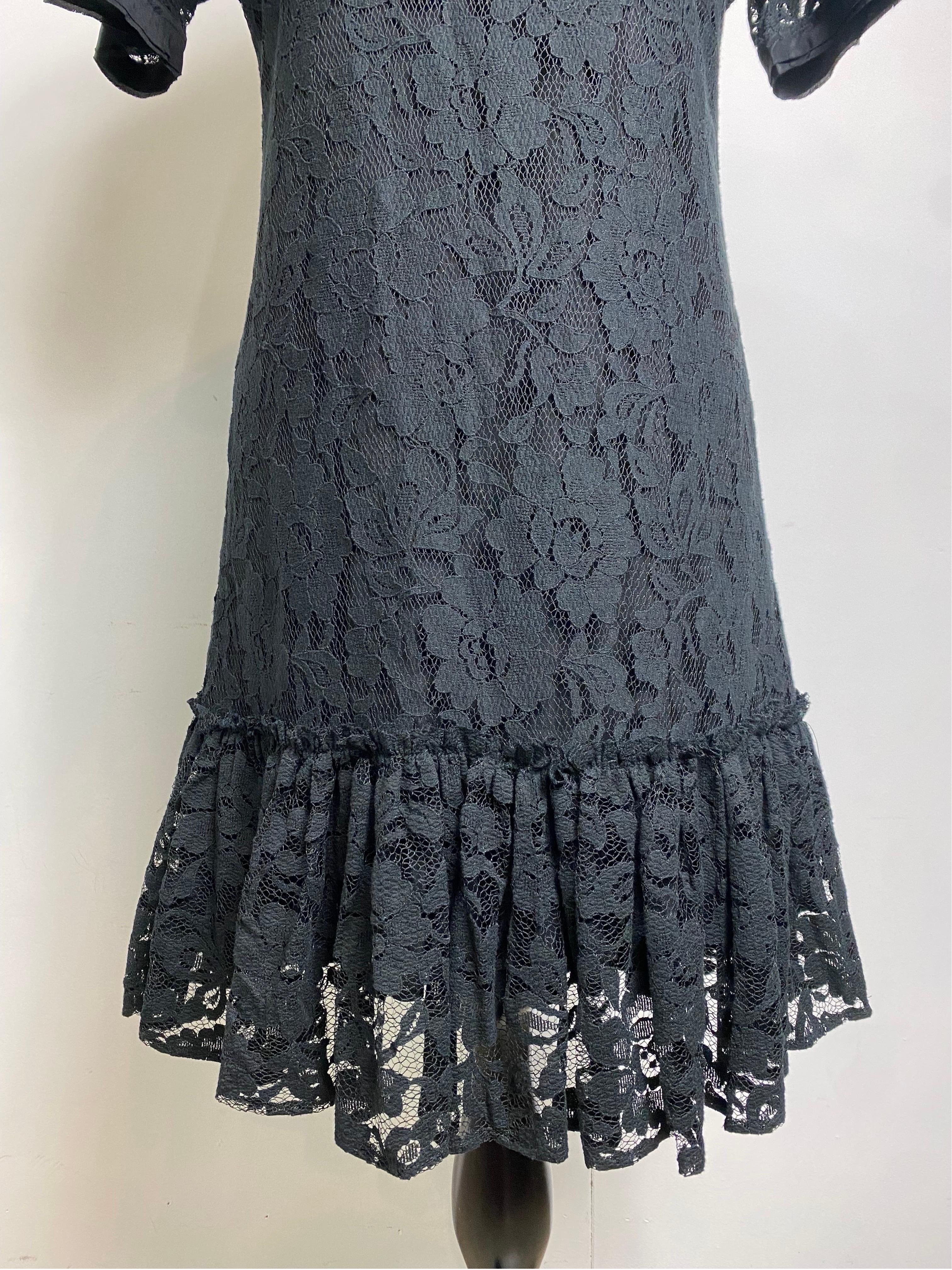 Black Dolce and Gabbana black lace Dress For Sale