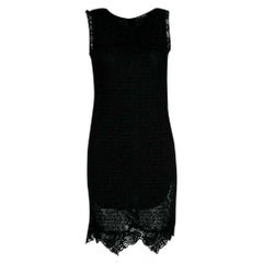 Dolce and Gabbana Black Lace Sleeveless Dress M