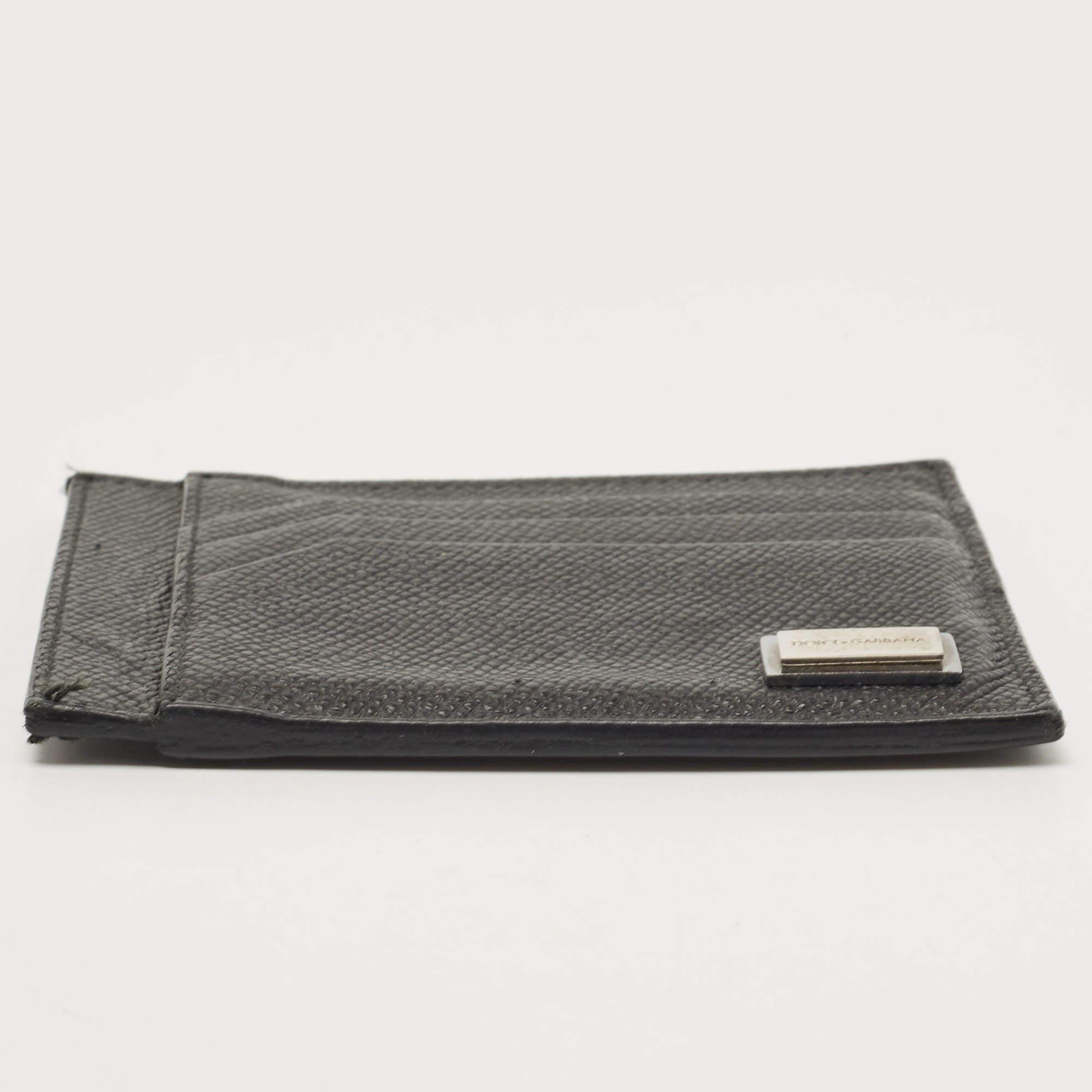Dolce & Gabbana Portacarte 6CC in pelle nera in vendita 1