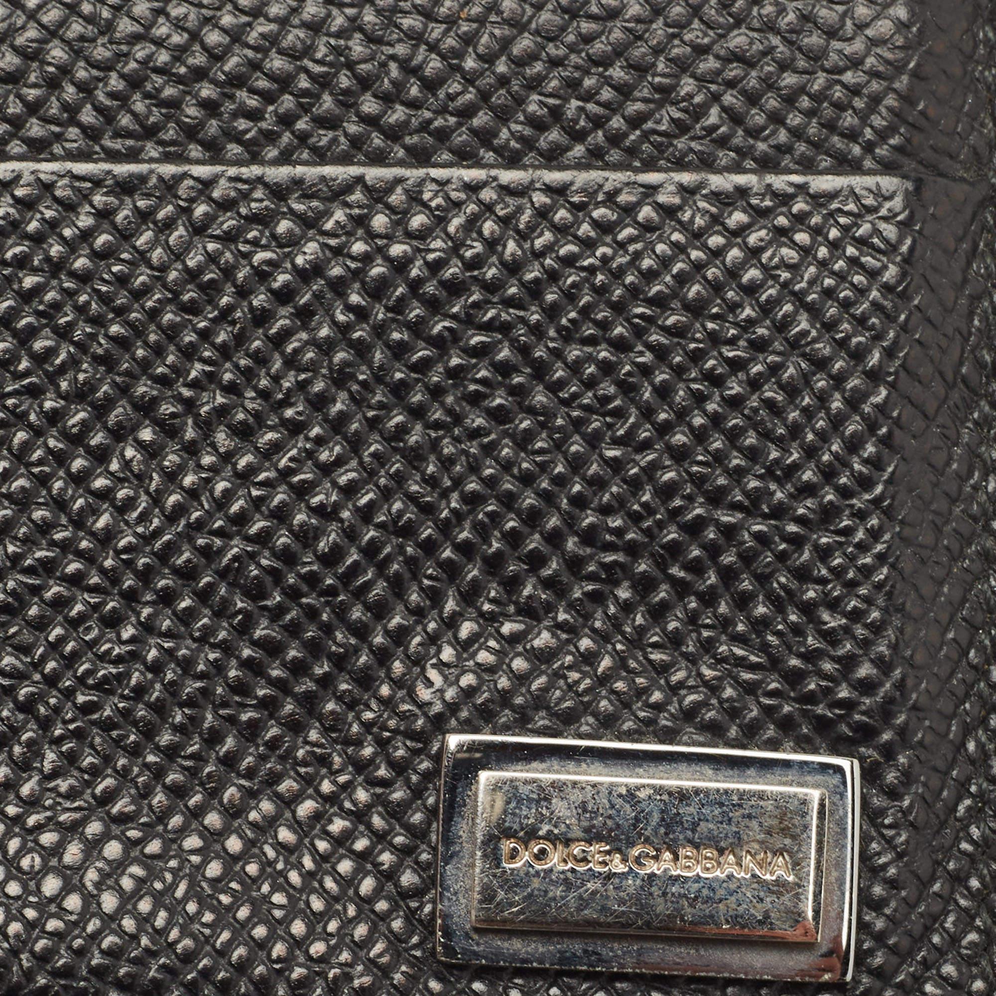 Dolce & Gabbana Portacarte 6CC in pelle nera in vendita 2