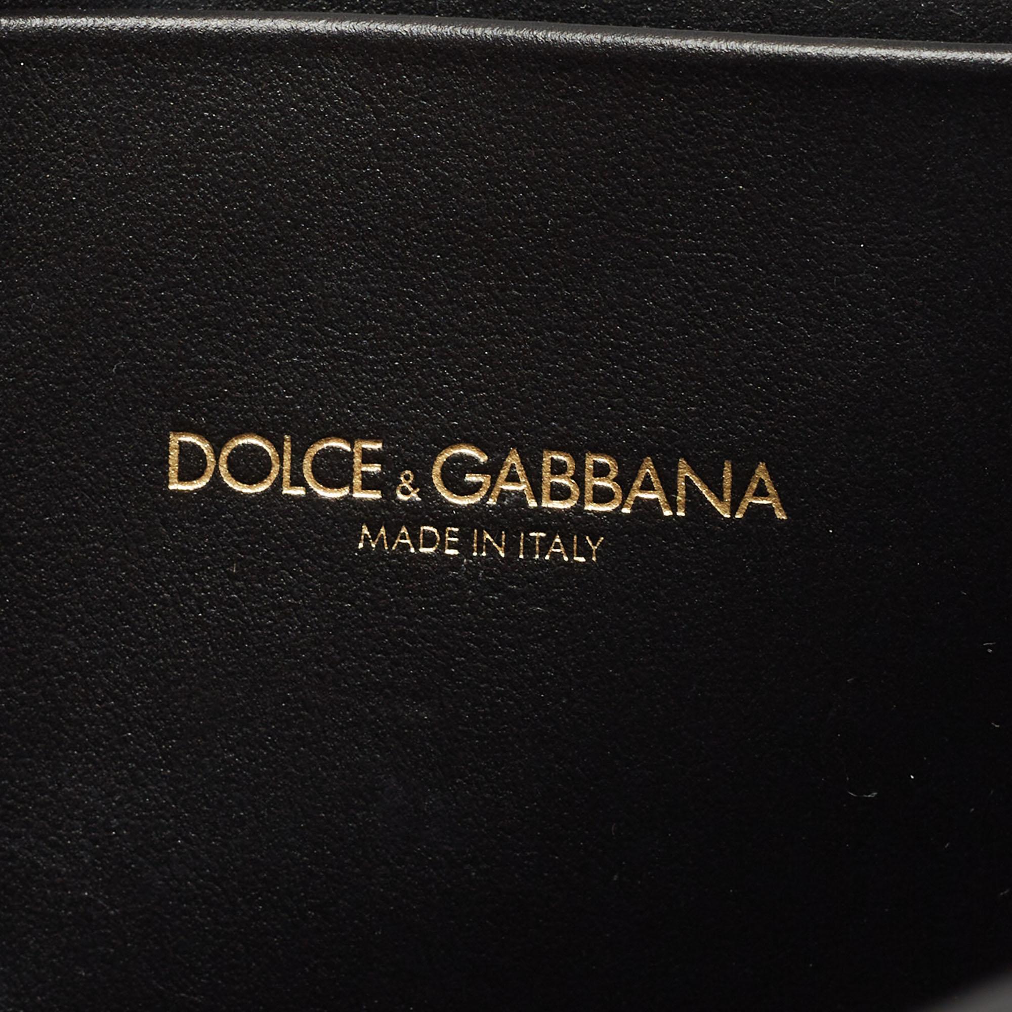 Dolce and Gabbana Black Leather Devotion Belt Bag 5