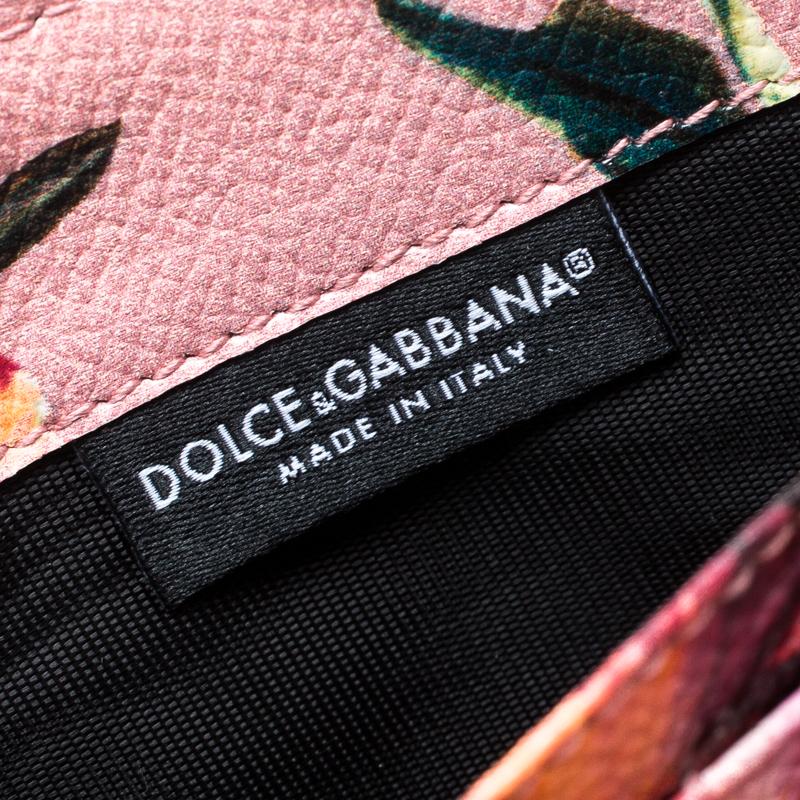 Dolce and Gabbana Black Leather Logo Zip Around Wallet 5