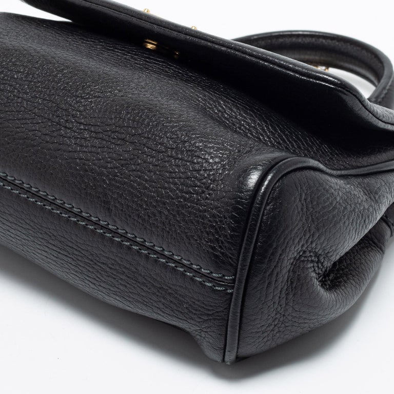 My Sicily Mini Calf Leather Top-Handle Bag - Beige