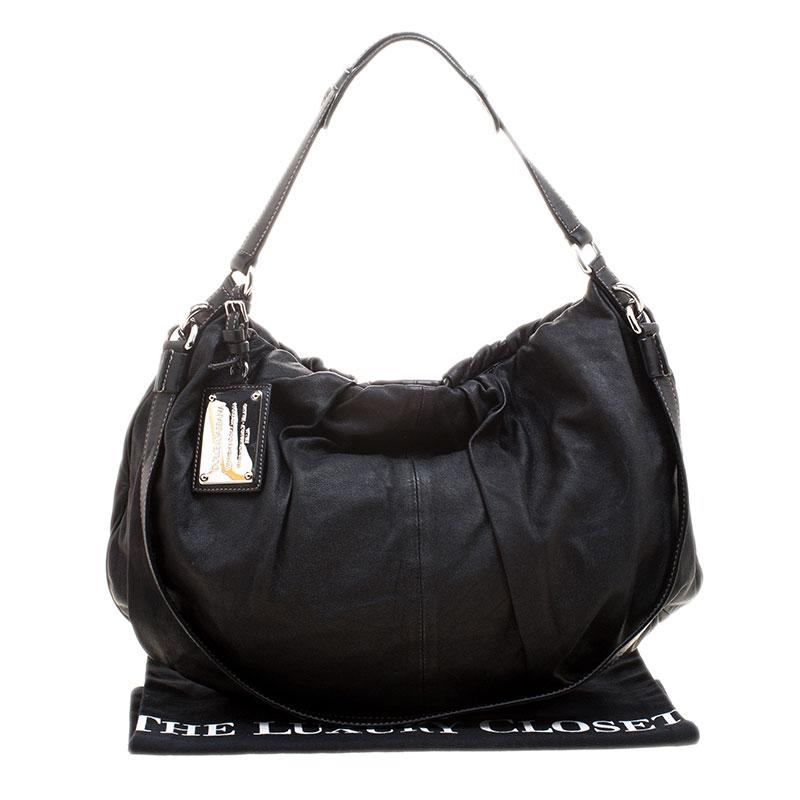Dolce and Gabbana Black Leather Miss Night and Day Hobo 7