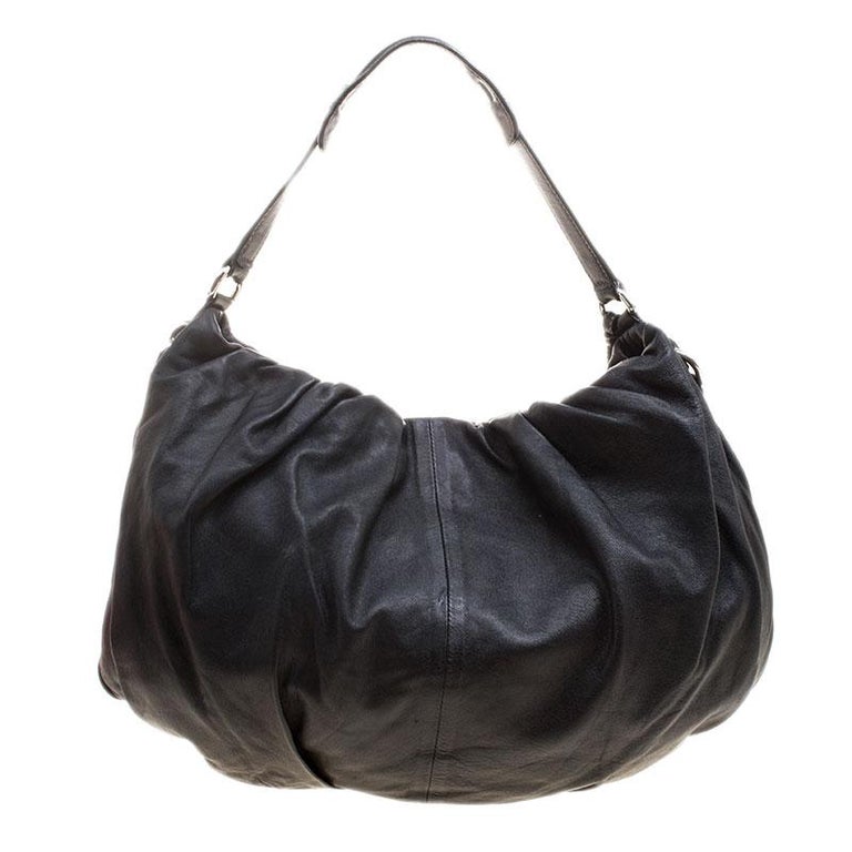 Dolce and Gabbana Black Leather Miss Night and Day Hobo For Sale at 1stdibs
