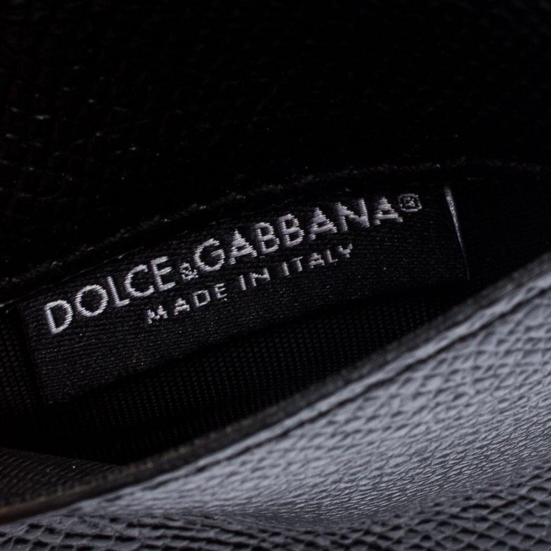 Dolce and Gabbana Black Leather Miss Sicily Phone Holder Crossbody Bag 5