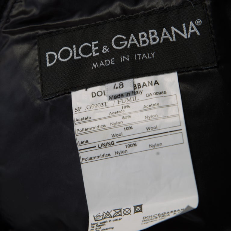 Dolce and Gabbana Black Quilted Bomber Jacket M For Sale at 1stDibs ...
