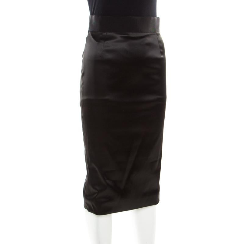 Womens Clothing Skirts Mid-length skirts Dolce & Gabbana Silk Skirts Black 