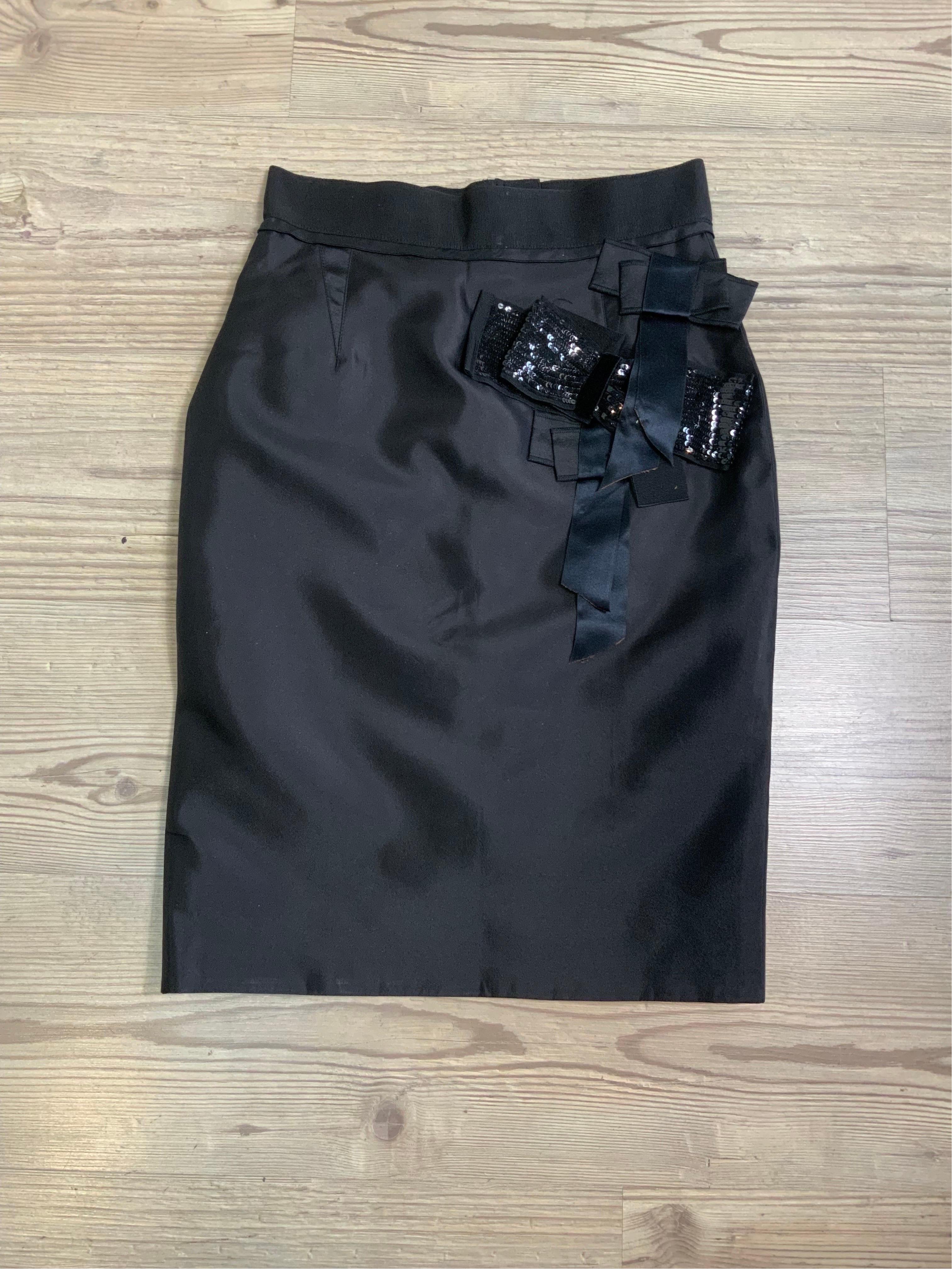 Dolce and Gabbana Black Skirt + jacket Suit For Sale 3