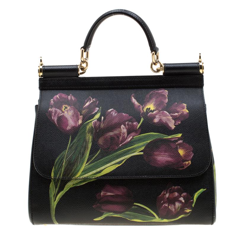 Whether it is a casual evening or a night out with your friends, Miss Sicily bag is a splendid pick for any occasion. This black bag beautifully embodies the spirit of extravagance and feminity that the Italian luxury brand carries having been