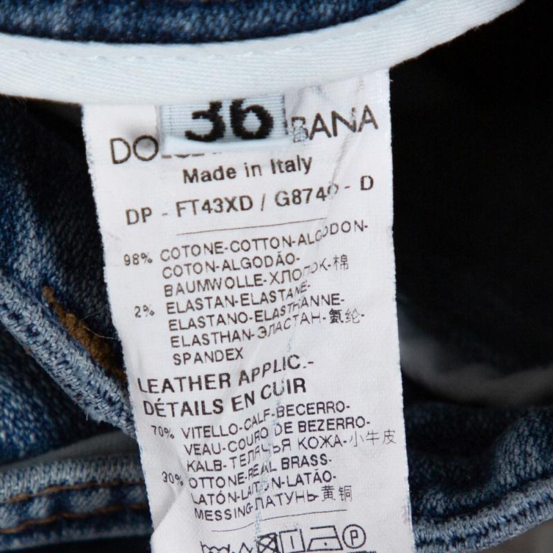 Dolce und Gabbana Kate Jeans aus blauem Denim XS im Zustand „Gut“ im Angebot in Dubai, Al Qouz 2