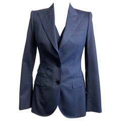 Conjunto de chaqueta y chaleco azul Dolce & Gabbana.