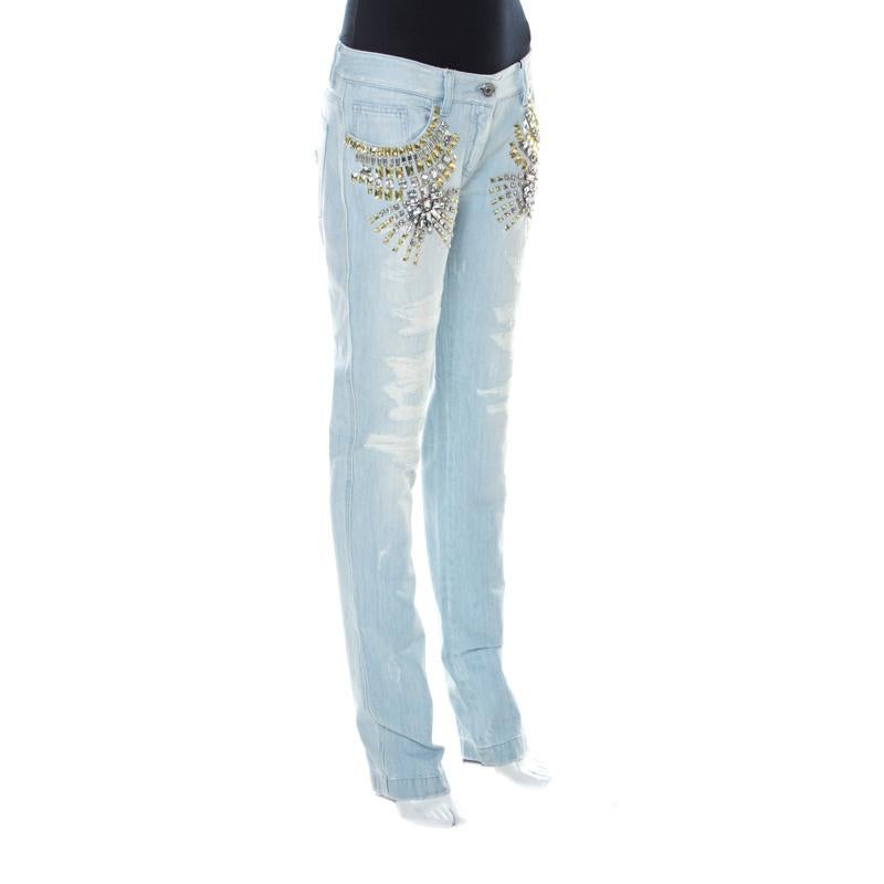 jeans with crystals
