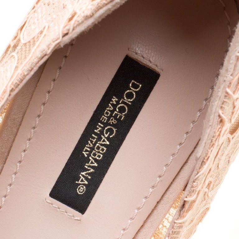 dolce and gabbana lace flats