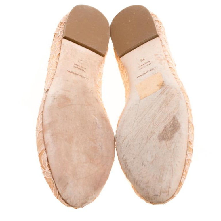 dolce and gabbana lace flats