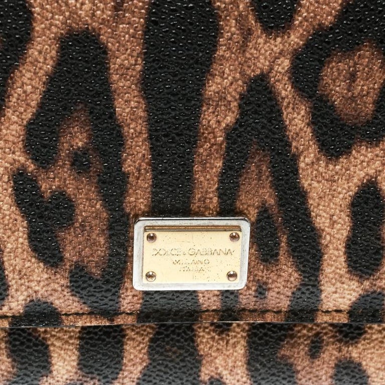 Dolce & Gabbana Black Brown Exotic Leather Men Continental Clutch Wallet