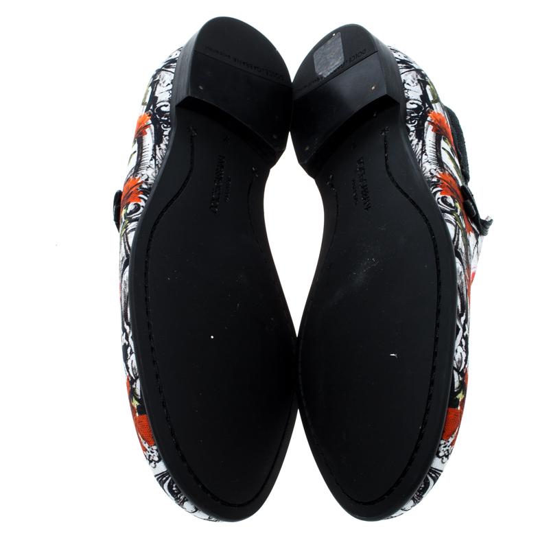 Dolce and Gabbana Bull And Majolica Canvas Amalfi Smoking Slippers Size 41 1