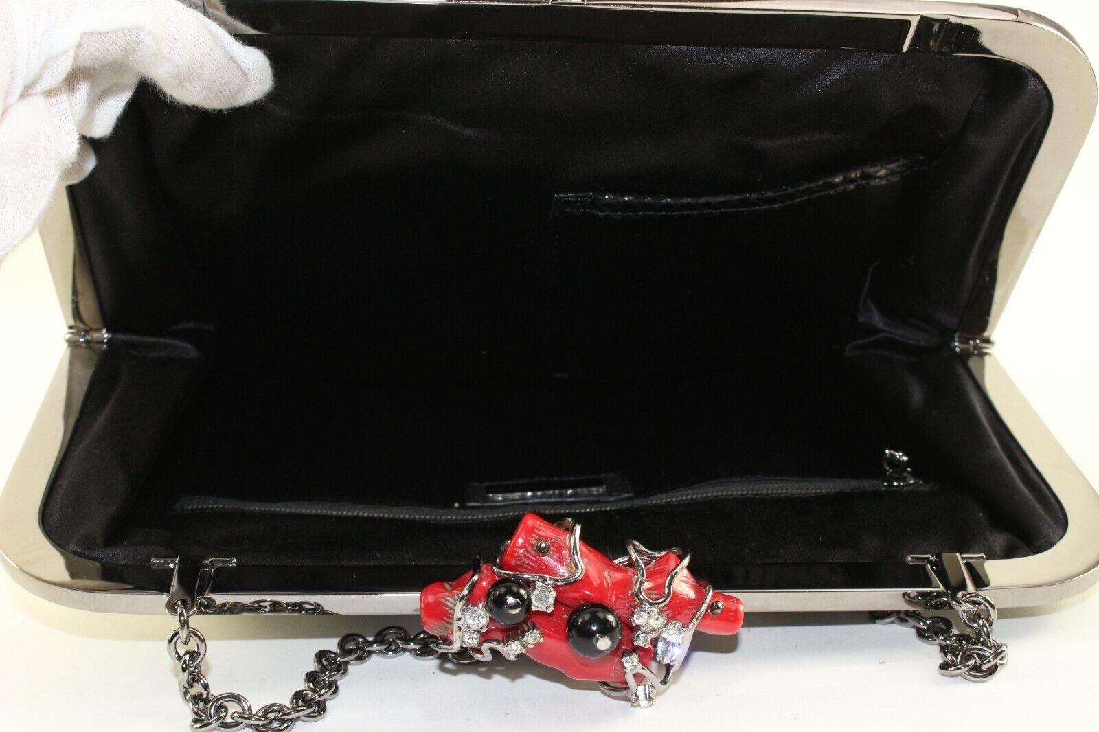 Dolce und Gabbana Karo-Panel Kisslock Kette Tasche 4DG1214K im Angebot 3