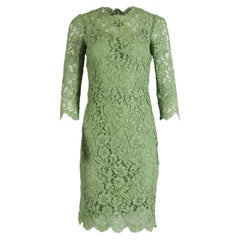 Dolce And Gabbana Corded Lace Dress It 40 Uk 8