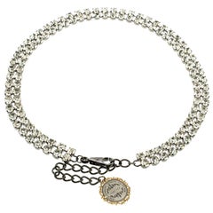 Dolce and Gabbana Crystal Embellished Waist Belt 90 CM