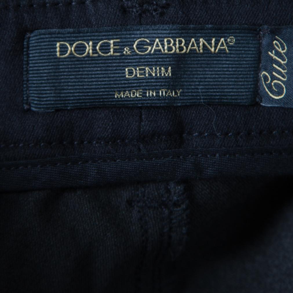 Dolce and Gabbana Cute Black Straight Fit Jeans L 2