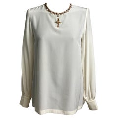 Dolce and Gabbana embroidery cross Blouse
