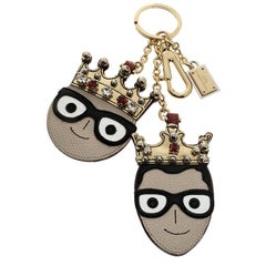 Dolce and Gabbana Face Charm of The Designers Keyring