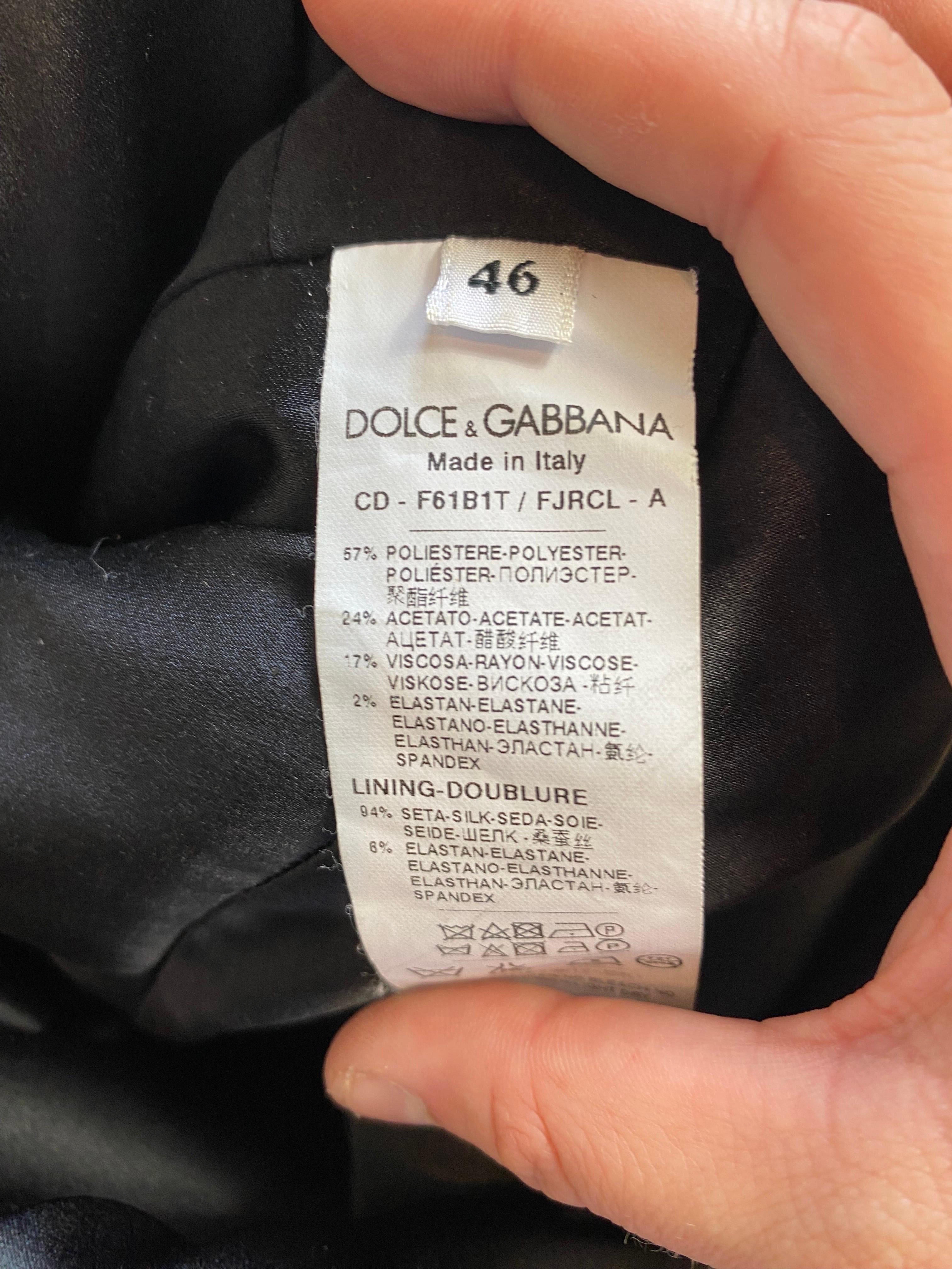 Dolce and Gabbana floral brocade mini flare dress 3