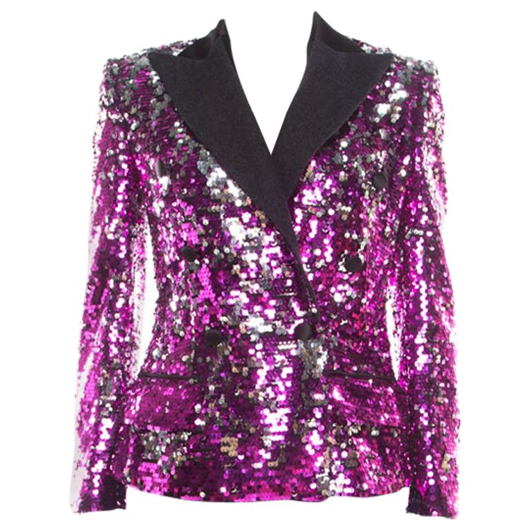 pink glitter blazer
