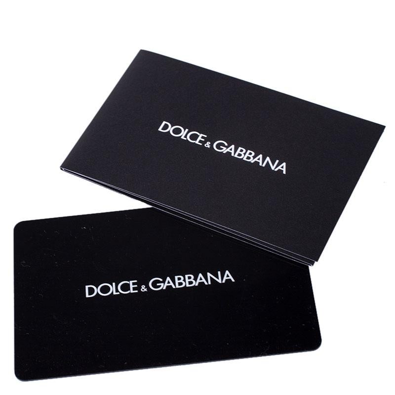 Dolce and Gabbana Gold Embellished Leather Rosalia Shoulder Bag 5