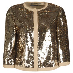 Dolce and Gabbana Gold Sequin Jacket S