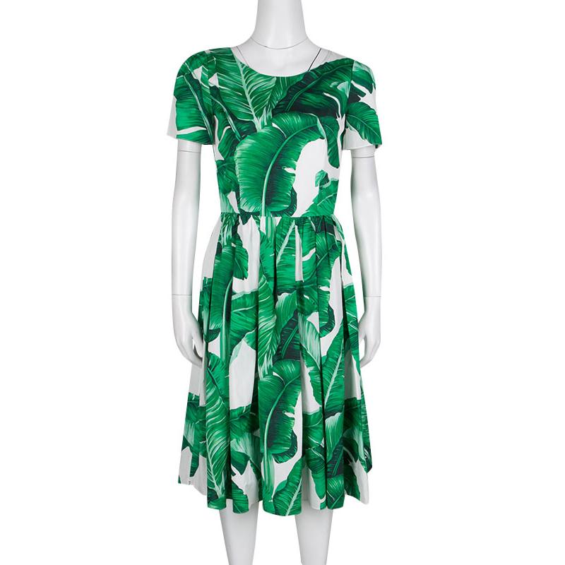 dolce and gabbana green dress
