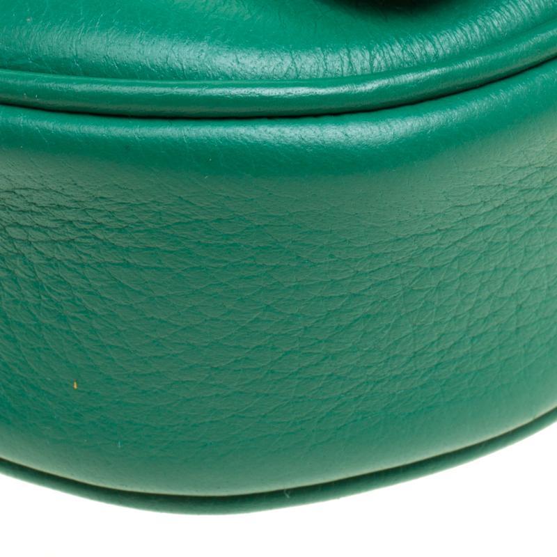 Dolce and Gabbana Green Leather Small Charm Miss Glam Crossbody Bag 5