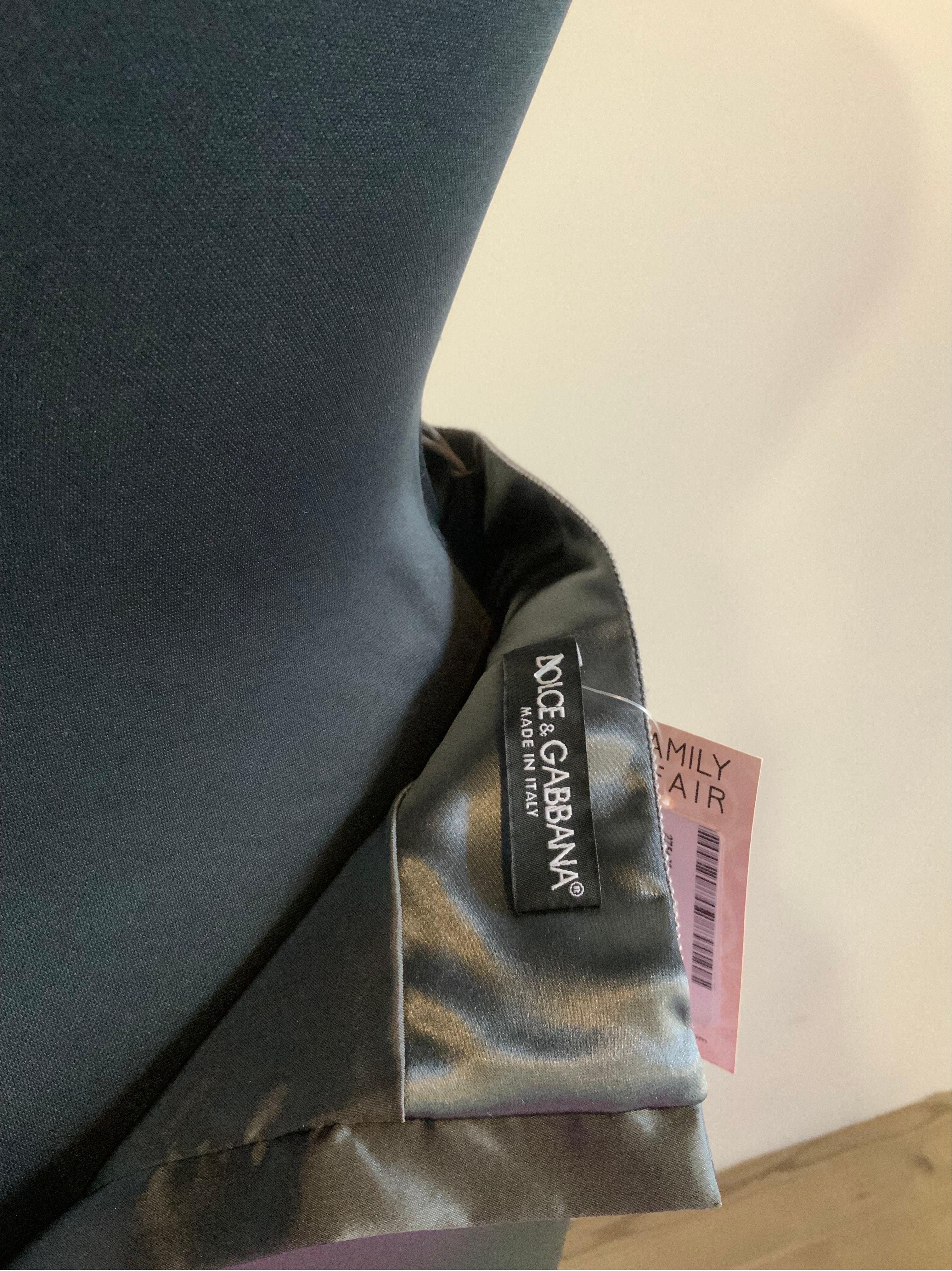 Dolce and Gabbana Grey Tube midi Skirt For Sale 1