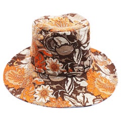 Dolce and Gabbana Hat Bucket Style Floppy Graphic Print NWT 