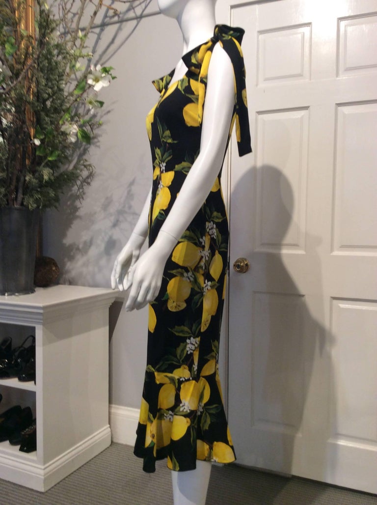 D&g lemon sale dress