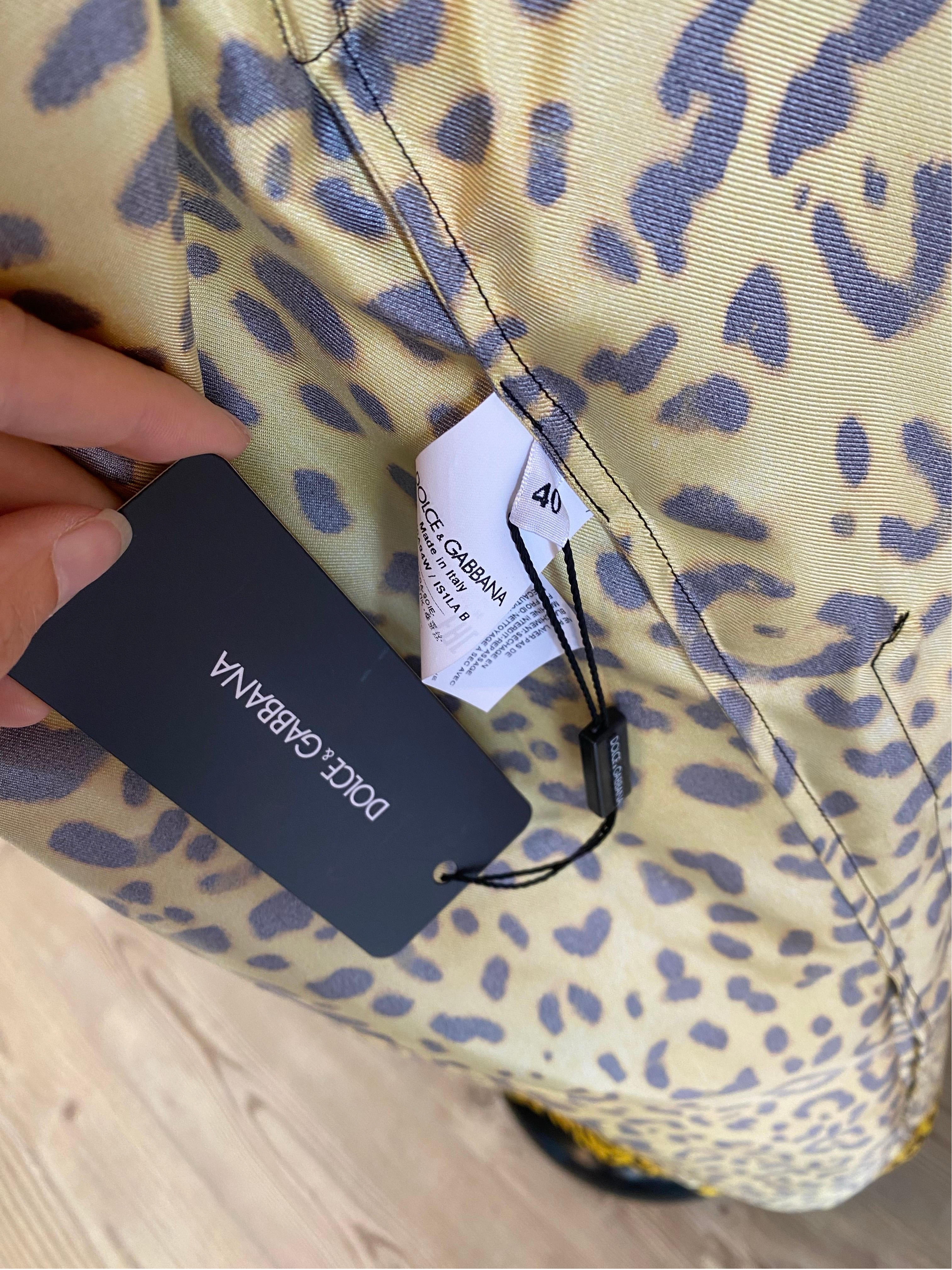 Dolce und Gabbana Leopard Lingerie-Nachtkleid mit Leopardenmuster im Angebot 6