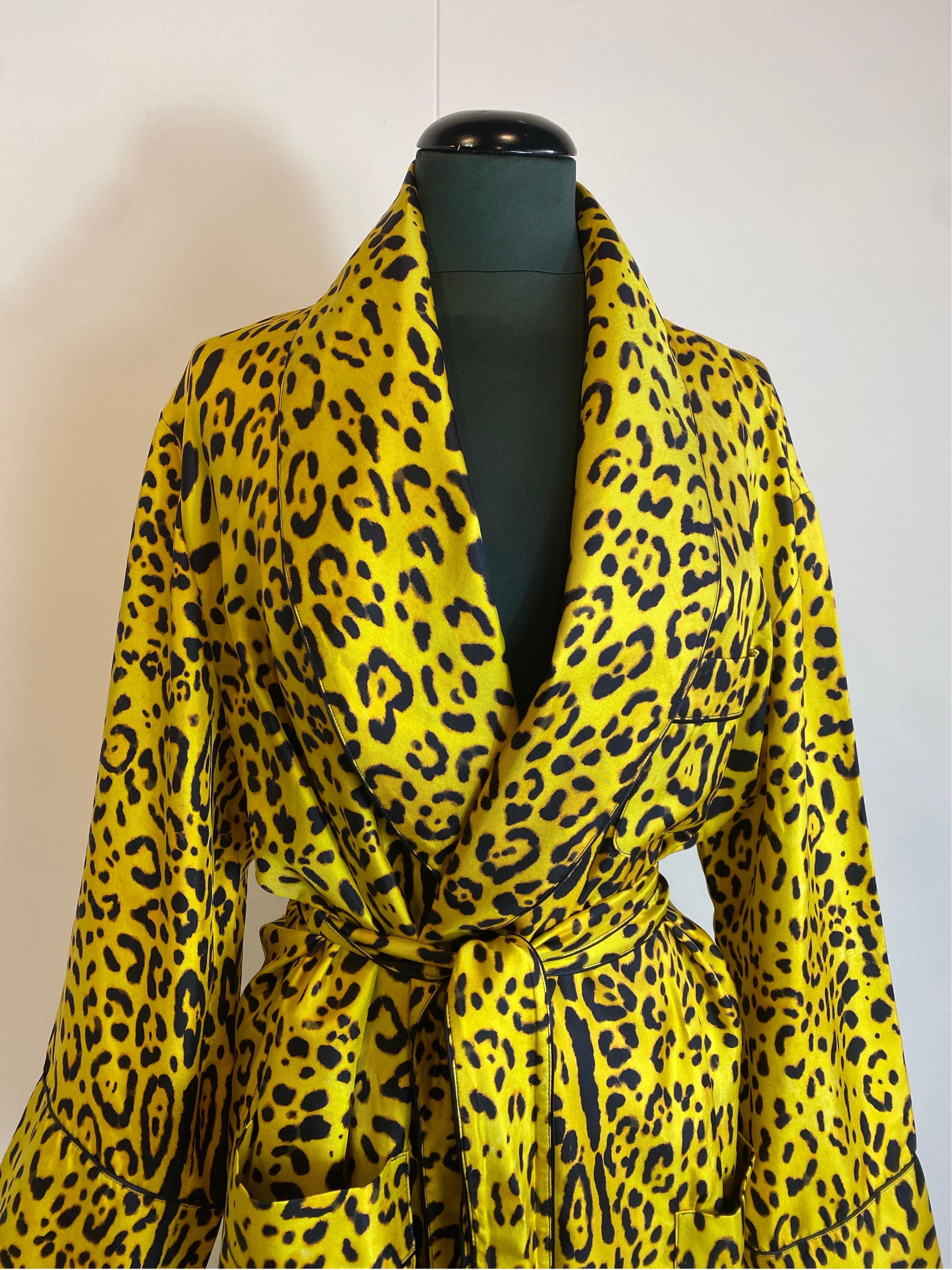 Dolce and Gabbana leopard Lingerie Night Gown In Excellent Condition For Sale In Carnate, IT
