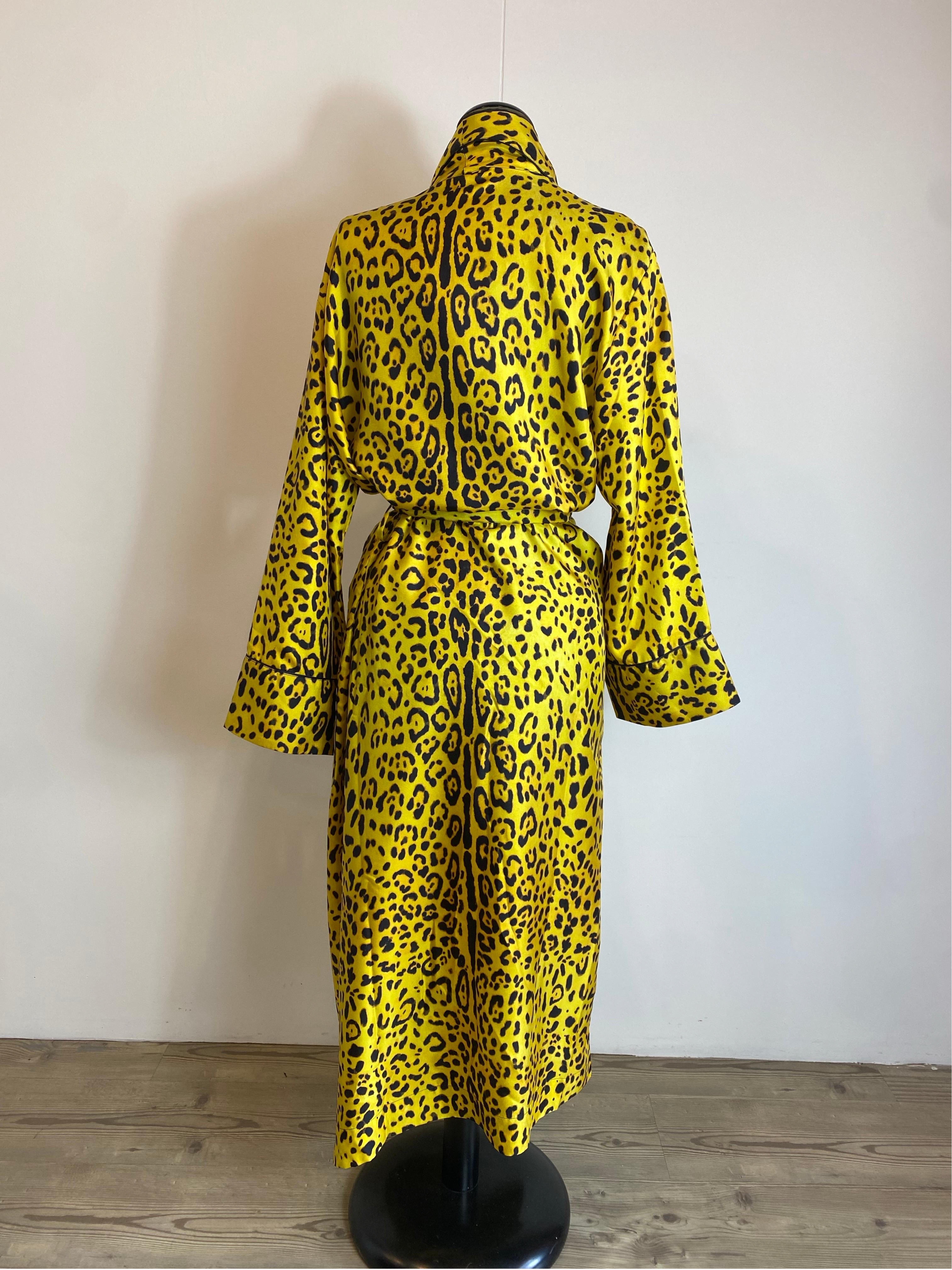 Dolce and Gabbana leopard Lingerie Night Gown For Sale 3