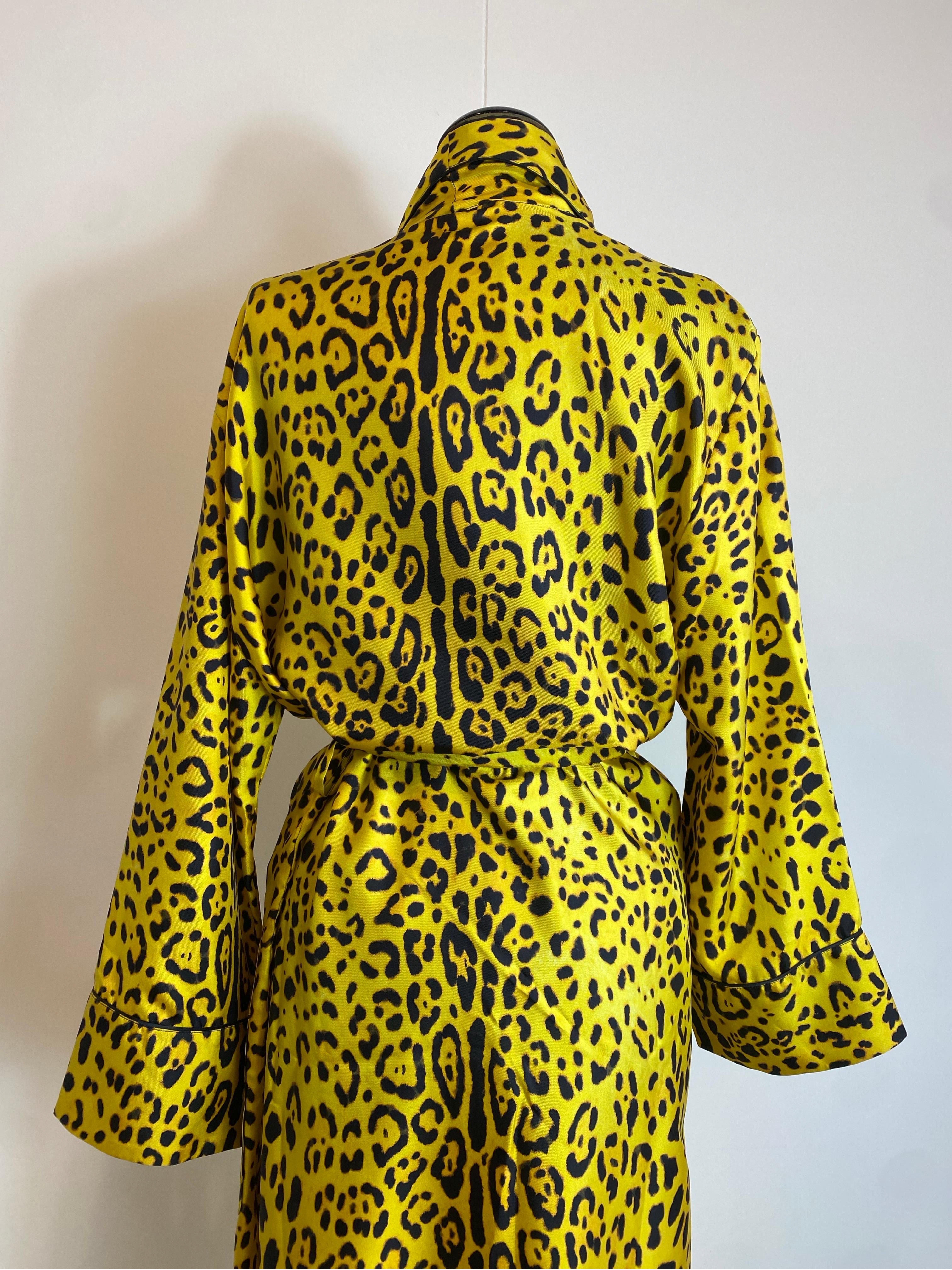 Dolce and Gabbana leopard Lingerie Night Gown For Sale 4