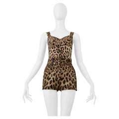 Dolce & Gabbana Ensemble bustier et short en imprimé léopard
